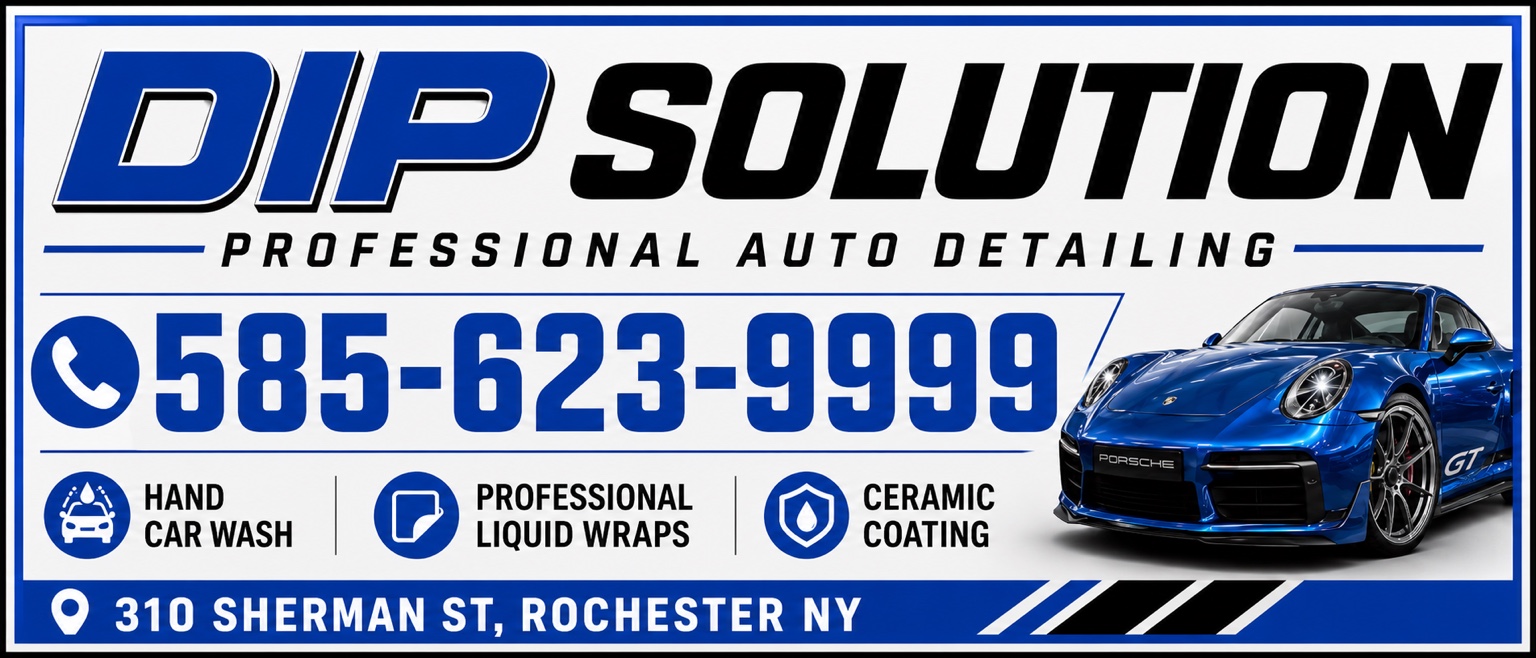 Auto Detailing Business Sign
