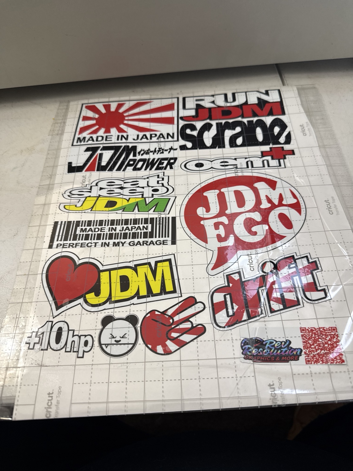 Custom JDM Decal Sheet