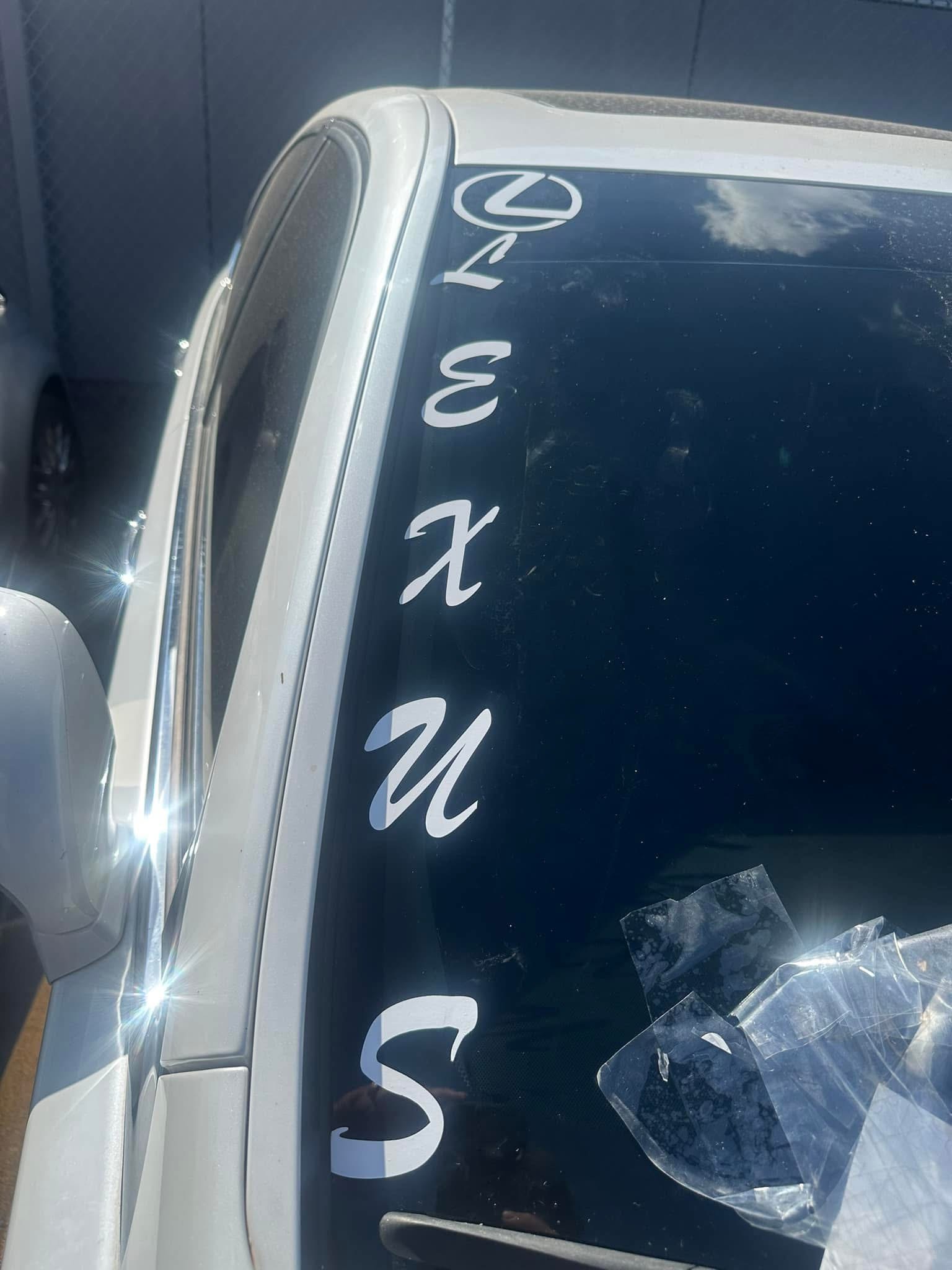 Custom Lexus Windshield Banner