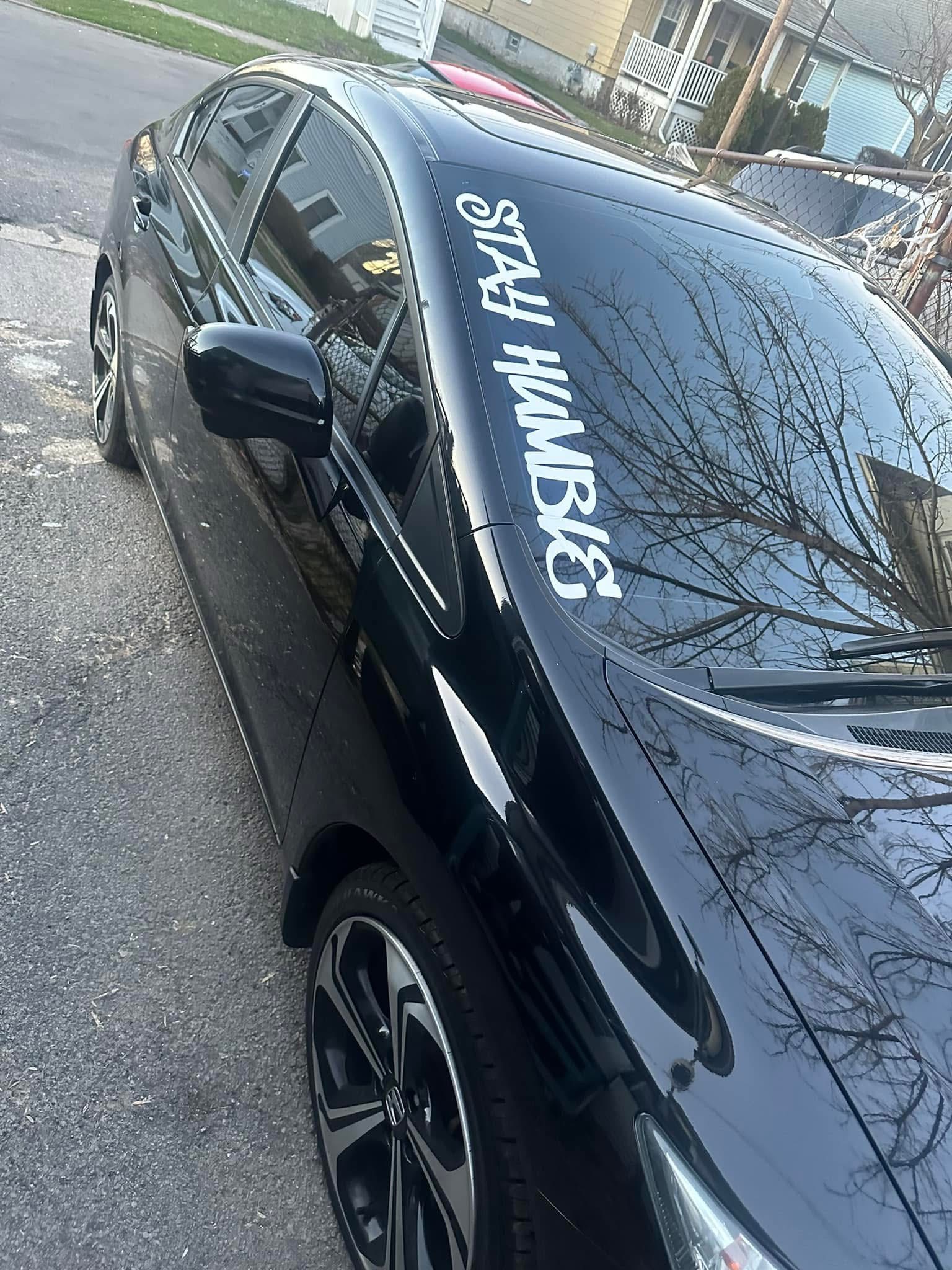 Stay Humble Windshield Banner